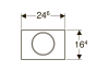Кнопка змиву Sigma 10 із системою змиву "стоп": нержавіюча сталь матова/полірована/матова, антивандальне кріплення (115.787.SN.5) image 2