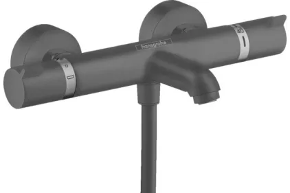 Змішувач з термостатом для ванни Ecostat Comfort, Brushed Black Chrome (13114340)