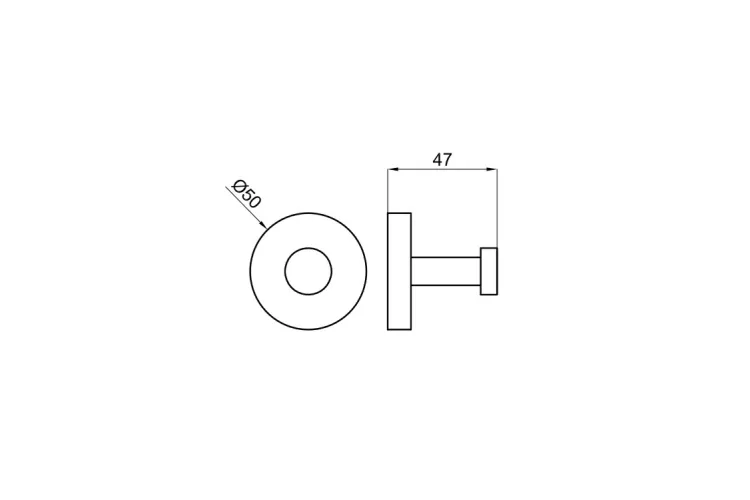ROUND INOX, Тримач для рушника, brushed stainless steel (100282074) зображення 5
