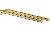 AddStoris Рушникотримач 44.5 см подвійний нерухомий Polished Gold Optic (41770990)