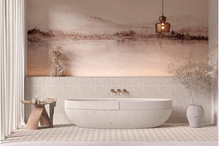 G116 HERRINGBONE MYSTIC BEIGE 26x28 (мозаїка) зображення 2