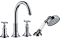 Змішувач Axor Montreux врізний на край ванни Cross на 4 отвори Chrome 16546000