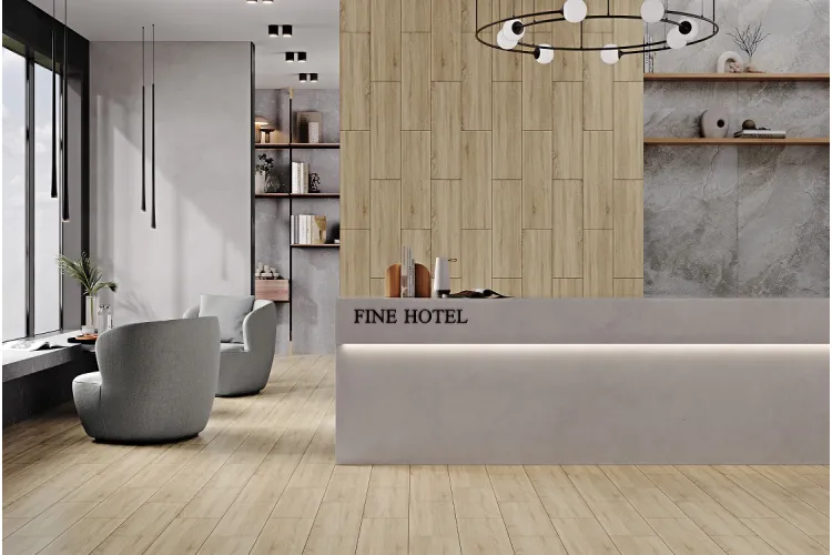 FINE WOOD бежевий 20х65 (плитка для підлоги і стін) зображення 2