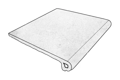 URBAN BLANCO Peldano Redondo 970031 сходинка заокруглена з капіносом 29.7х33х1.4 PZ287