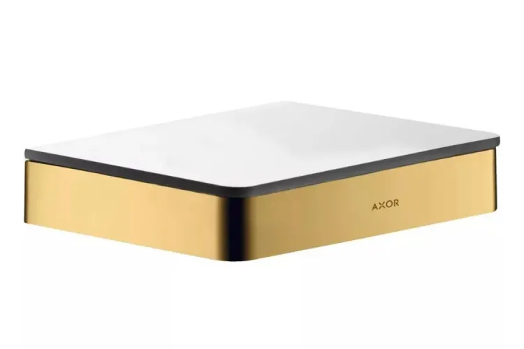 Поличка скляна Axor Universal 150 мм, Polished Gold Optic 42840990 зображення 1