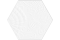 GAUDI LUX WHITE 22x25 (шестигранник) (плитка для підлоги та стін)