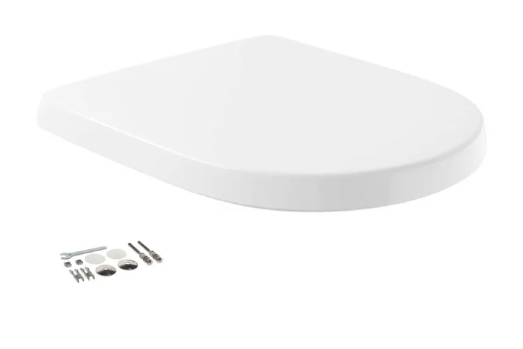 O.NOVO Сидіння на унітаз QuickRelease SoftClosing, сталеві кріплення 70 x 110 mm, Chrome (9M38S101) зображення 1