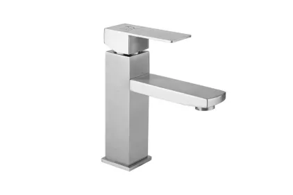 Змішувач Kubis 001F для умивальника низький, Nickel