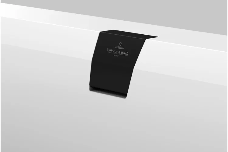 Кришка переливу і зливу Squaro Edge 12, Black Matt (U90954033) зображення 2