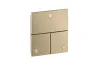 Перемикач ShowerSelect ID Square на 3 функції, Brushed Bronze (36780140) зображення 1