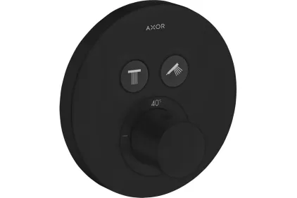 Термостат для 2-х споживачів AXOR ShowerSelect S прихованого монтажу Matt Black 36723670