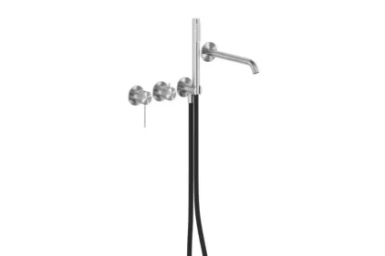 Змішувач для ванни прихов.монтажу MOZA stainless steel 5049-410-22