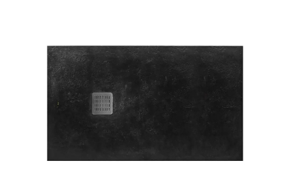Піддон TERRAN 120х90 чорний, штучний камінь (з сифоном і трапом) AP014B038401400
