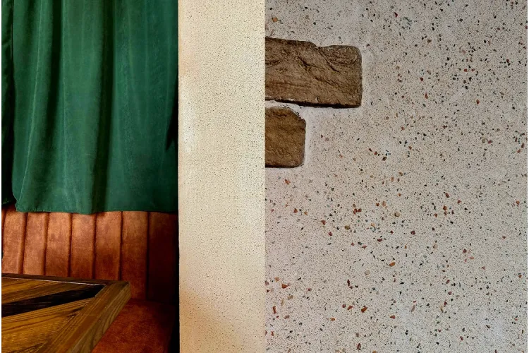 2W004 Декоративна штукатурка Intonaco Dilavato + Marm.Polvere Bianco/Rialto 1:1 зображення 3