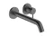 Змішувач Tecturis S 225 для умивальника зі стіни, Brushed Black Chrome (73351340)