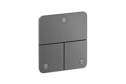 Перемикач ShowerSelect ID Softsquare на 3 функції, Brushed Black Chrome (36781340)