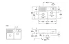 DOUBLE-BOWL SINK Кухонна мийка з 2 чашами 89,5x63x22 з 2  отв (632391R1HL12) White alpin CeramicPlus зображення 4