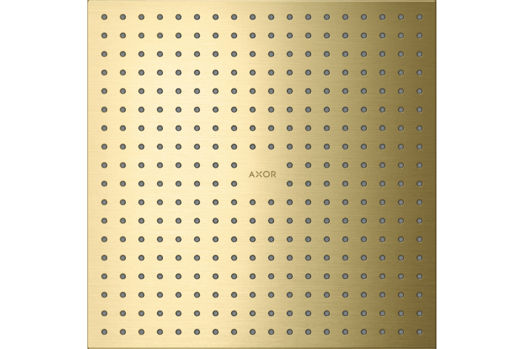 Верхній душ Axor 300х300 2jet монтаж зі стелі, Brushed Brass (35321950) image 1