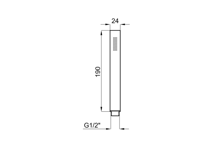 COMPLEMENTOS Ручний душ MINIMAL 190х24 мм, 1 позиція, мідь (100280867)  image 3