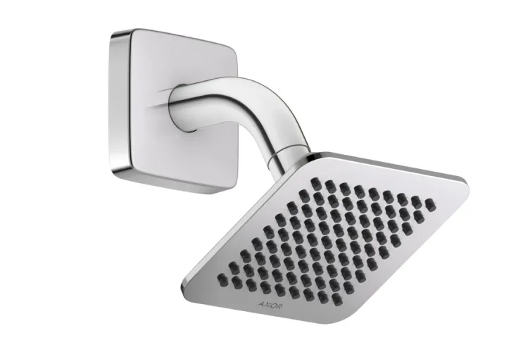 Верхній душ Axor Citterio C 120x120 1jet EcoSmart зі стіновим кронштейном, Chrome (28810000) image 1
