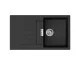 Кухонна мийка S520-F345 860х500 з полицею Graphiteblack (43356170)