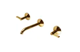 LIGNAGE LUXE, Змішувач для умивальника на 3 отвори, настінний, gold (100379595)