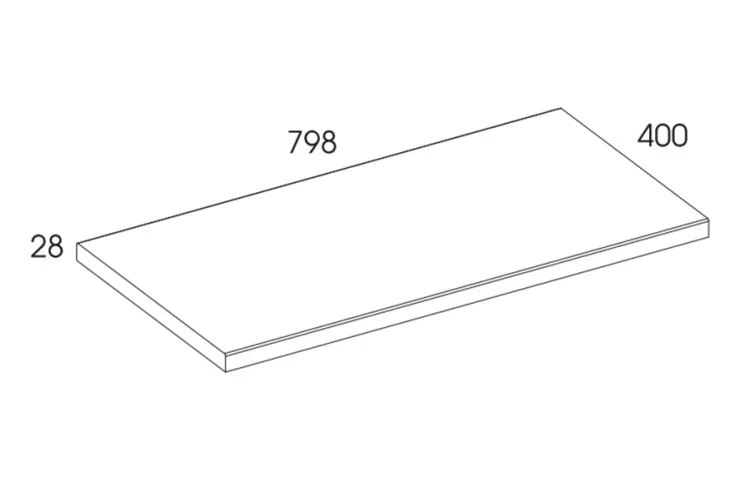 Стільниця Kwadro Plus 80х40 classic oak 166872 зображення 5