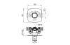 LOUNGE Змішувач з термостатом прихованого монтажу 3/4": пропускна здатність при 3 бар 60 л/хв., колір - мідь (100209817) image 2