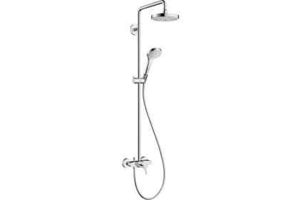 Душова система Croma Select S 180 2jet Showerpipe зі змішувачем, білий/хром (27255400)