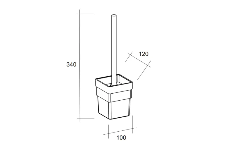 Йоржик для унітазу "FLOW" white image 3
