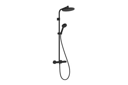 Душова система Activera S 240 1jet EcoSmart+ Ecostat Fine Varia, Matt Black (28083670)