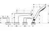 Змішувач Talis E врізний на край ванни на 4 отвори (71748000) зображення 2