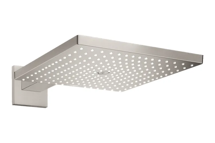 Верхній душ Raindance Select E 300 1jet Air з тримачем 390 мм, EcoSmart 9 l/min, Stainless Steel Optic (26239800) зображення 1