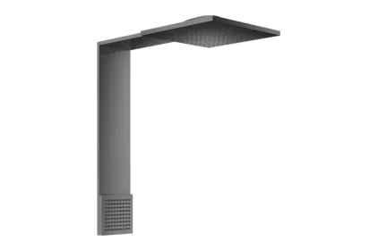 Верхній душовий модуль Axor ShowerComposition 250/250 2jet з плечовим душем, Polished Black Chrome (12594330)