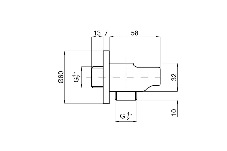 Тримач ручного душу MINIMAL, настінний, brushed brass (100368263) image 2