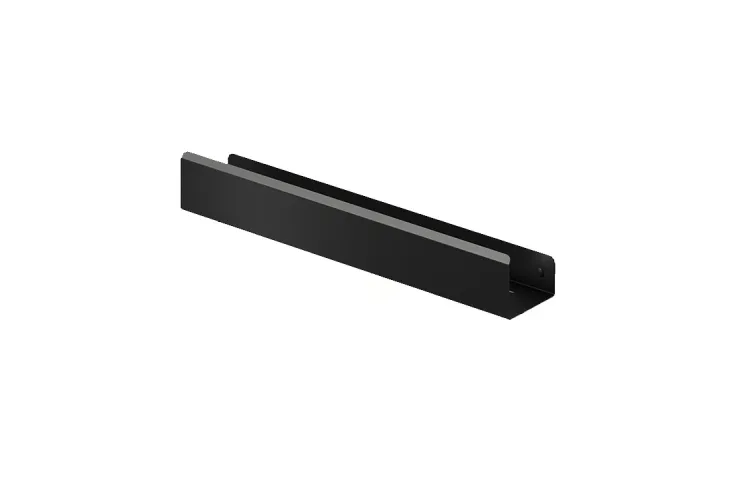 Полиця "LOFT" 500, гачок L, RAL9005 (black mat) зображення 2