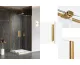Душова кабіна квадратна SMART GOLD 2D 90x90х200 скло transparent glass 8мм ACTIVE SHIELD 2,0