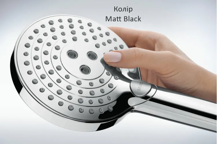 Душова система Raindance S 240 Showerpipe PowderRain 1jetP з термостатом Matt Black (27633670) зображення 6