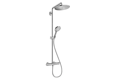 Душова система Croma Select S 280 1jet Showerpipe з термостатом, Polished Gold Optic (26890990)