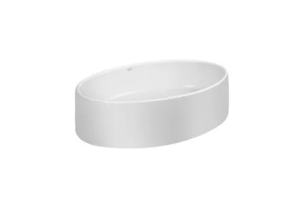 KOLIBRI Умивальник накладний, овальний 510x360 мм. без донного клапану, White