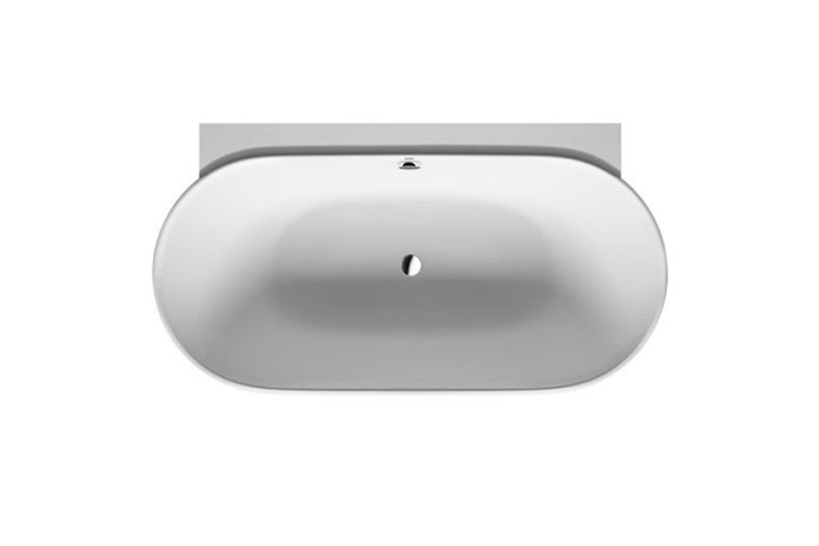 LUV Ванна пристінна 180x95 см з ніжками та панеллю, DuraSolid® (700433000000000) зображення 1