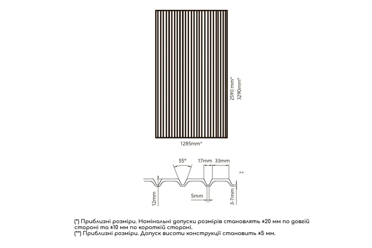 Стінова панель FITWALL, DOGHE ROBLE MURANO VERTICAL 128.5x259 (100314075) image 3