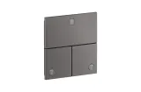 Перемикач ShowerSelect ID Square на 3 функції, Brushed Black Chrome (36780340)