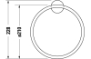 Тримач для рушників кільце STARCK T  210x73 мм хром (0099471000) image 2