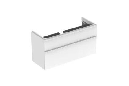 Тумба під умив.SMYLE SQUARE 120 см, 2 шуфл.,білий глянець ( 500.355.00.1)