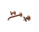 LIGNAGE CROSS, Змішувач для умивальника на 3 отвори, настінний, brushed copper (100379593)