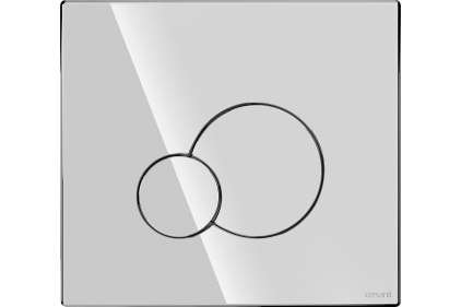 Кнопка змиву пневматична BASE CIRCLE хром глянець (для інсталяційної системи Cersanit) 