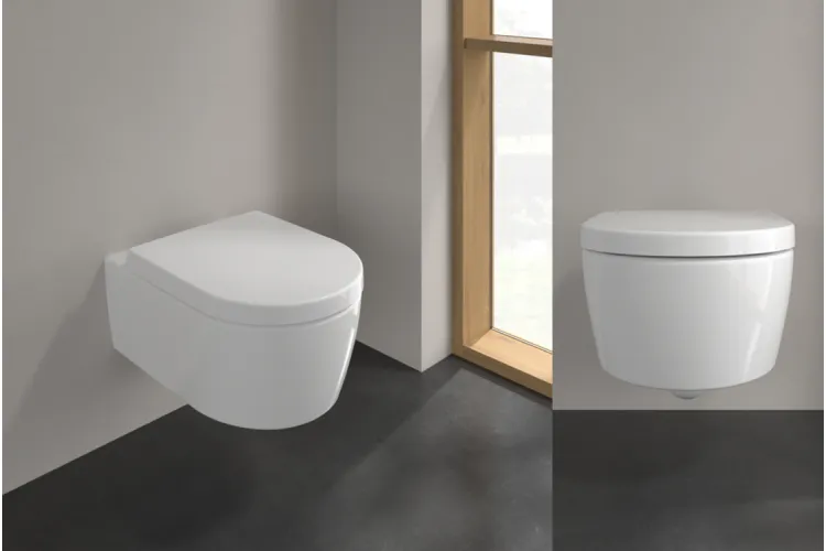 AVENTO Унітаз підвісний Rimless 53 см + сидіння 9M77C101 Ceramic Plus (5656HRR1) зображення 2