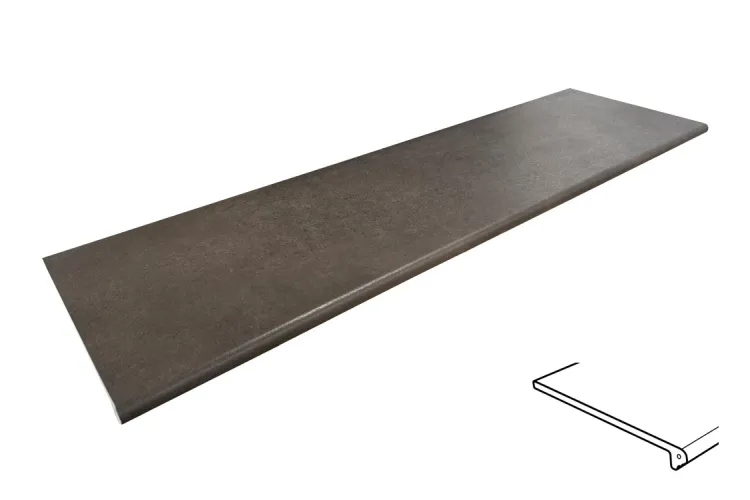 URBAN CAOBA Peldano Redondo 970183 сходинка заокруглена з капіносом 119.7x33x1.4 PZ724 зображення 1