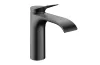 Змішувач Vivenis 110 для умивальника з донним клапаном pop-up Brushed Black Chrome (75020340) зображення 1